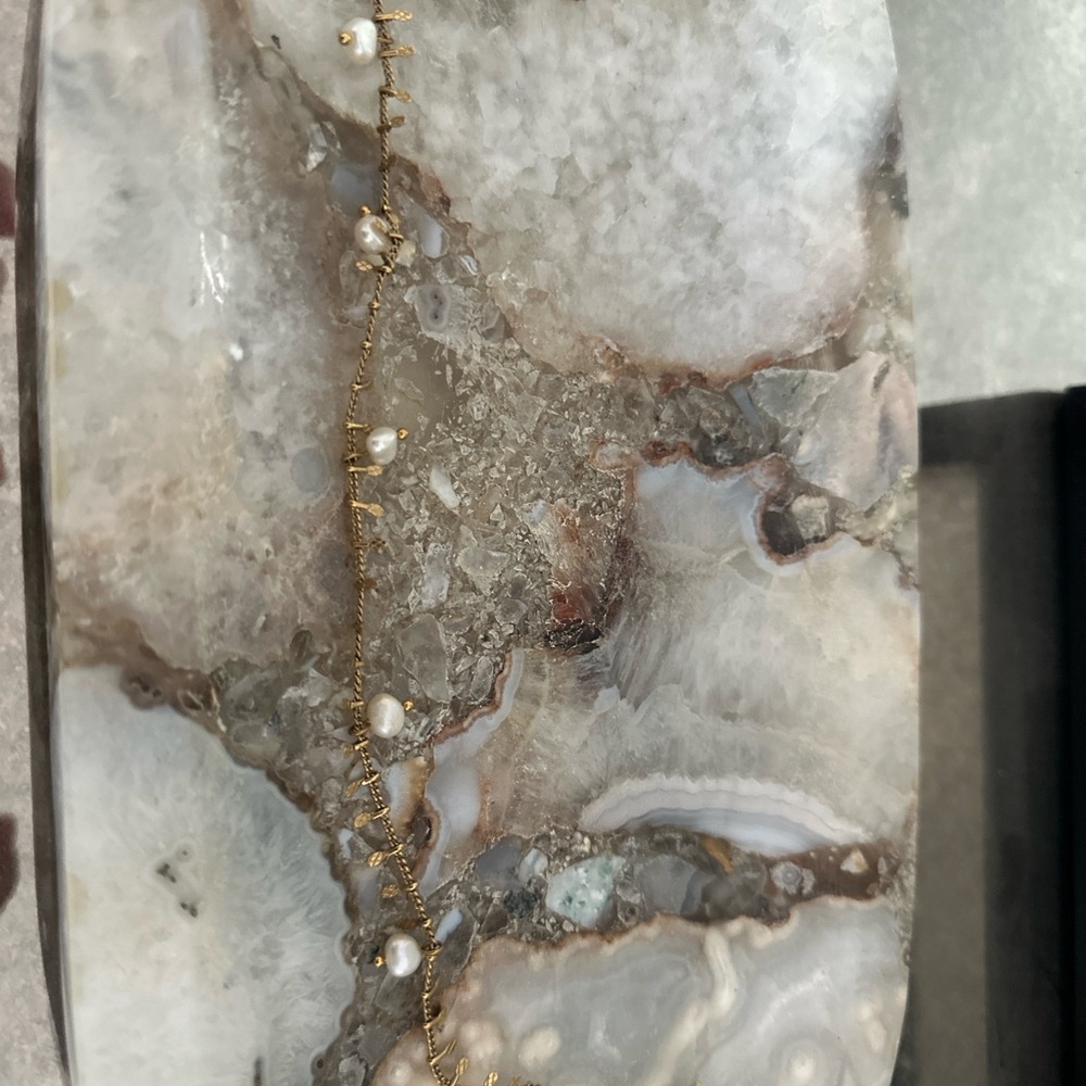 Sezane Gold and Pearl Necklace